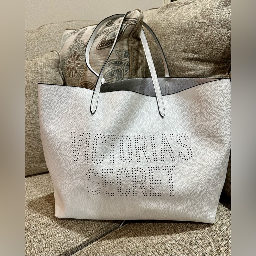 New White VICTORIA SECRET Purse Tote
